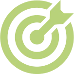 Target symbol with arrow hitting center